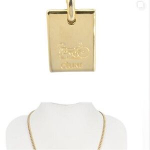 Céline Gold Pendant Necklace